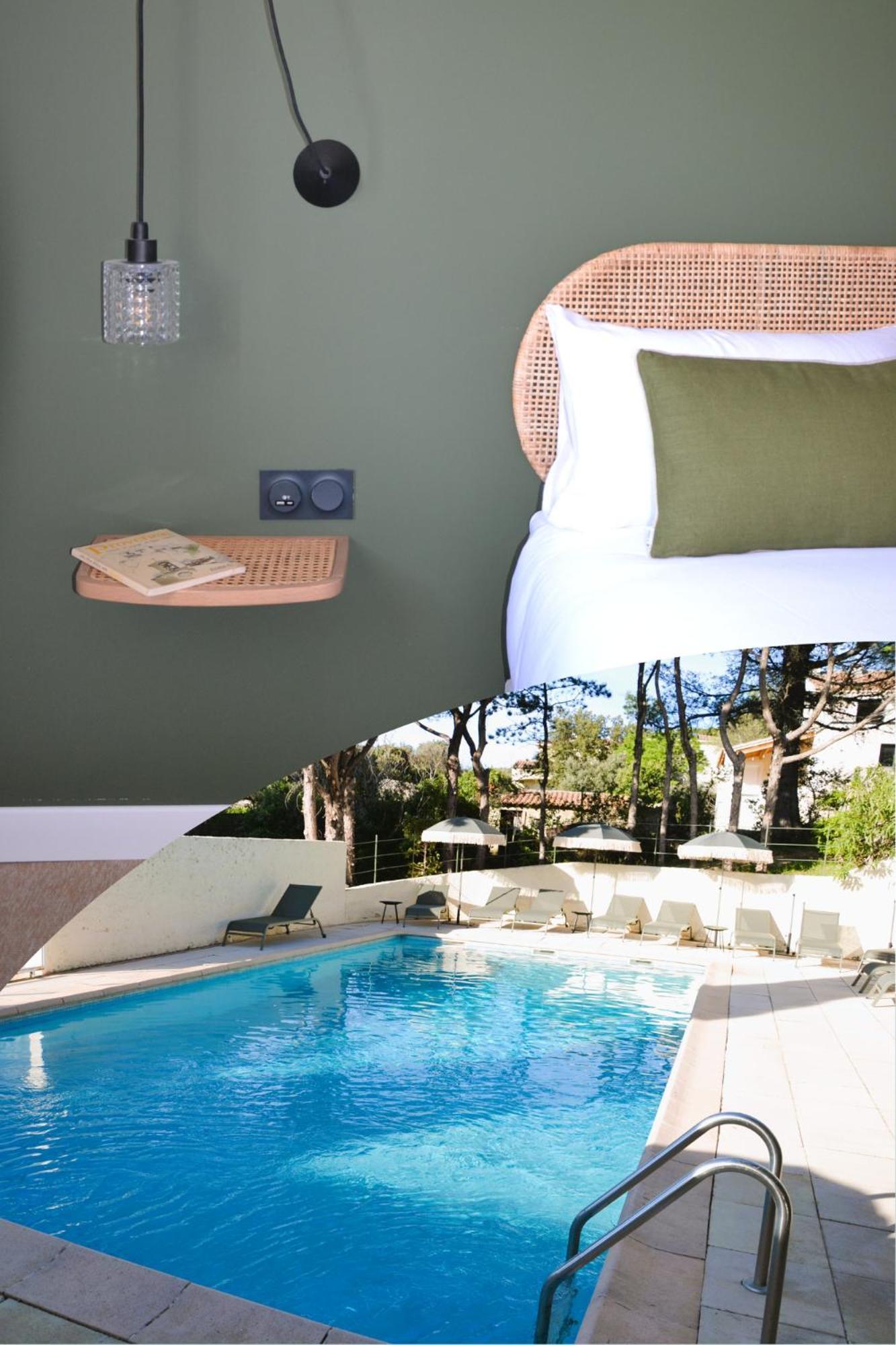 Hotel La Garrigue & Bar Piscine Venasque Exterior foto